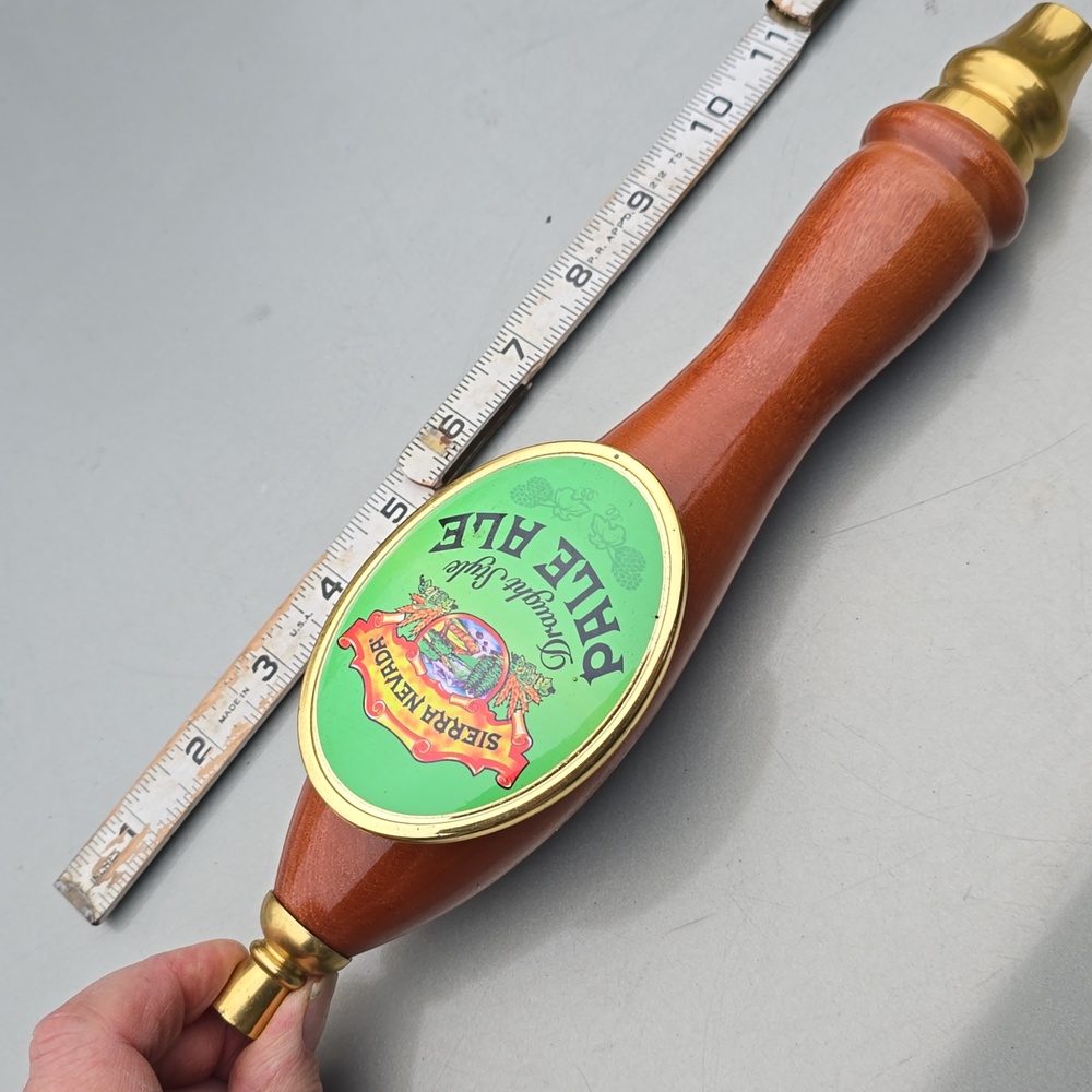 Sierra Nevada Pale Ale 11.5” Beer Draught Tap Wooden Handle Pub Keg  Man Cave